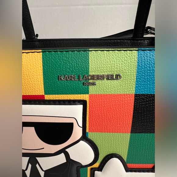 New KARL LAGERFELD PARIS Marble Crossbody Bag - Picture 13 of 16